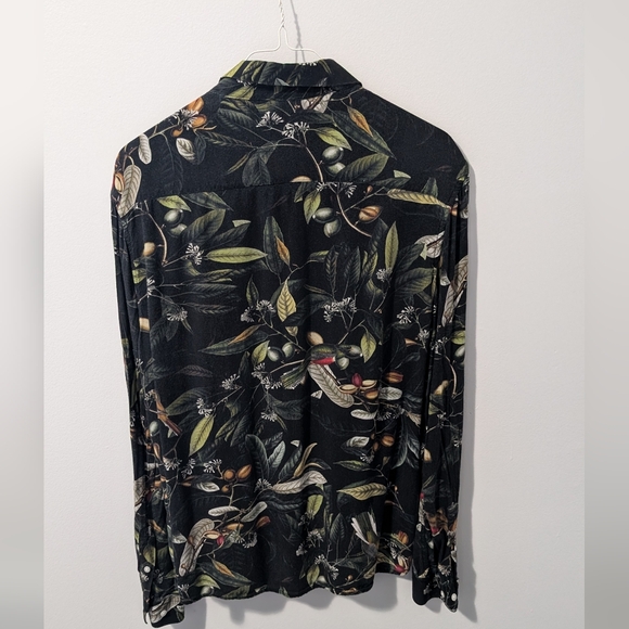 H&M Bird Print Dress Shirt - US S - Picture 7 of 10